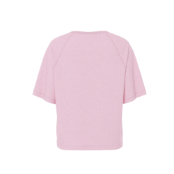 PIECES Bree S/S Strik Cardigan - Roseate Spoonbill