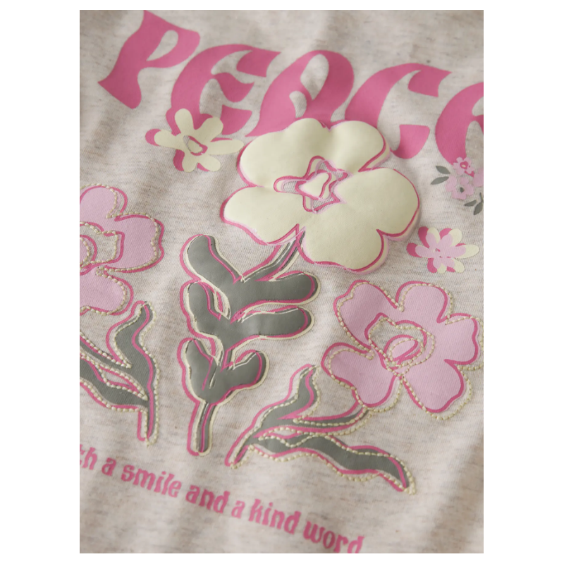 NAME IT Mini Dartiana S/S T-shirt - Peyote Melange