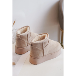ITALIA Kids Platform Bamsesko M. Høj skaft - Beige