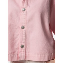 PIECES Sky kortærmet denim skjorte - Roseate Spoonbill