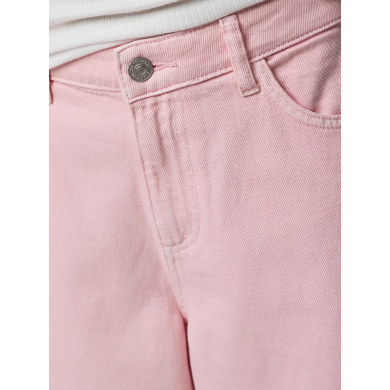 PIECES Sky denim shorts - Roseate Spoonbill