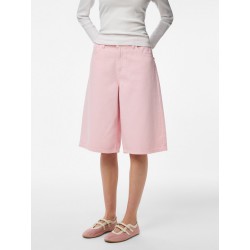 PIECES Sky denim shorts - Roseate Spoonbill