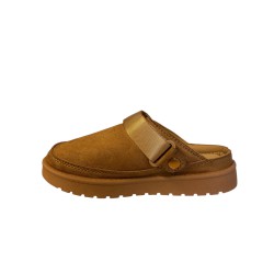 ITALIA Kids Faux Suede Slippers Med Hælrem - Camel