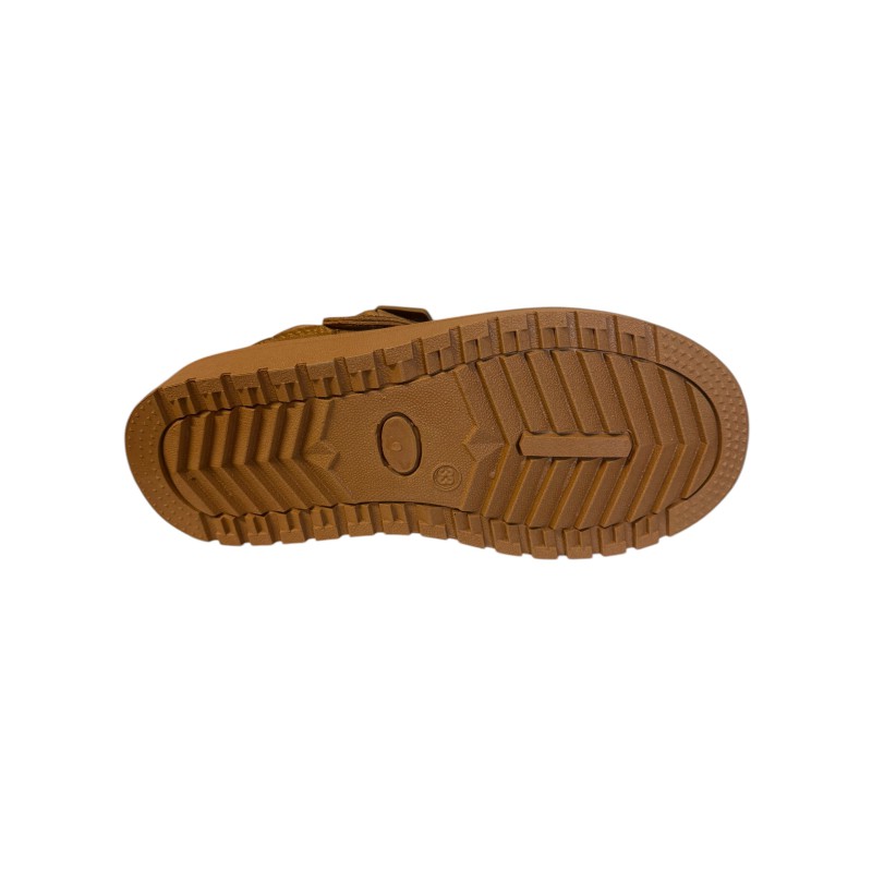 ITALIA Kids Faux Suede Slippers Med Hælrem - Camel