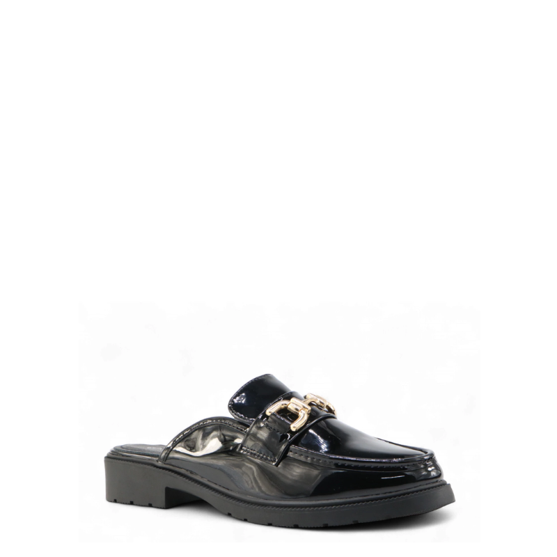 ITALIA Platform Slip-on sandaler med plateau - Sort