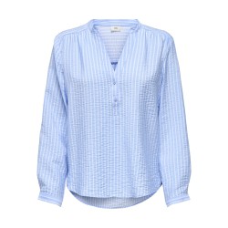 JDY Barbara life langærmet bluse - Frozen Fjord