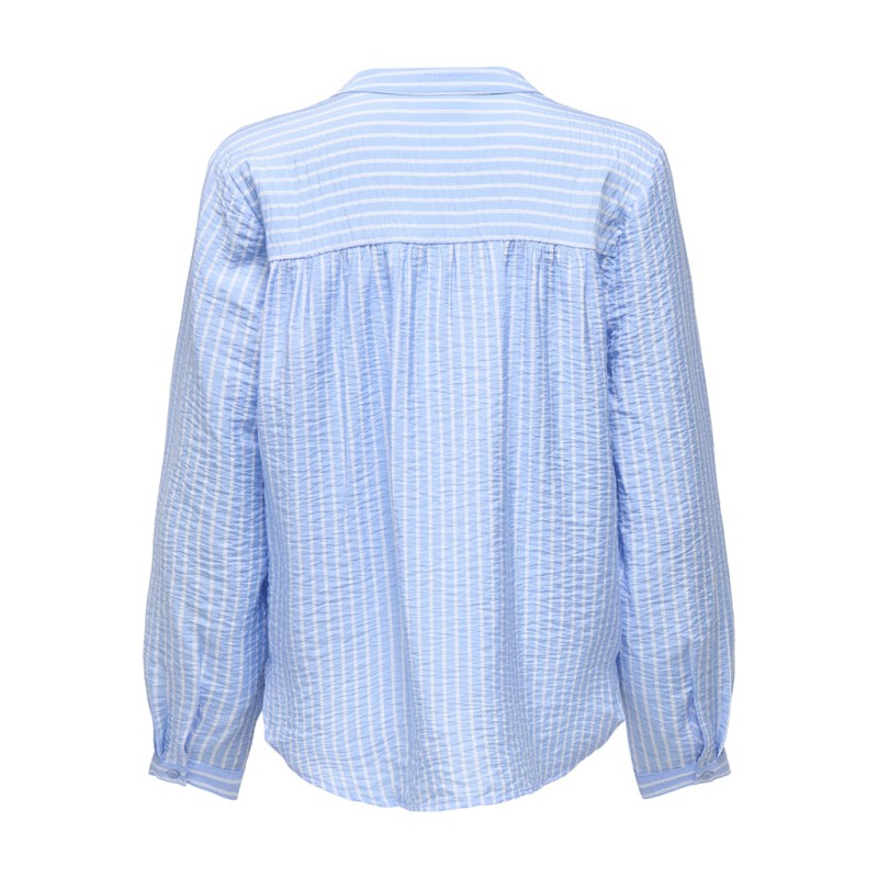 JDY Barbara life langærmet bluse - Frozen Fjord