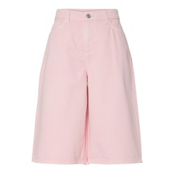 PIECES Sky denim shorts - Roseate Spoonbill