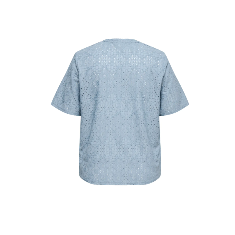ONLY CARMAKOMA Hellen kortærmet t-shirt - Faded Denim
