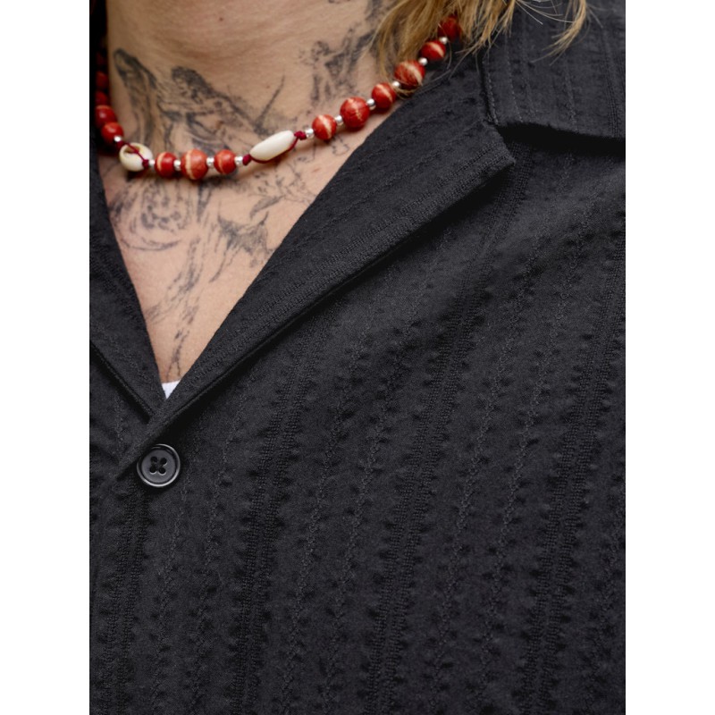 JACK & JONES Tyson kortærmet resort skjorte - Black