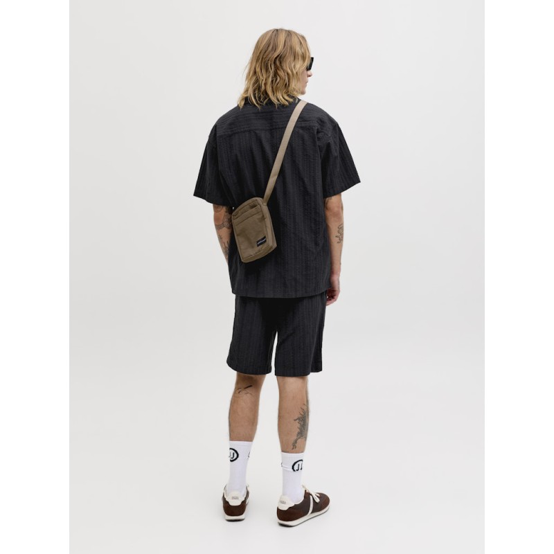 JACK & JONES Tyson kortærmet resort skjorte - Black