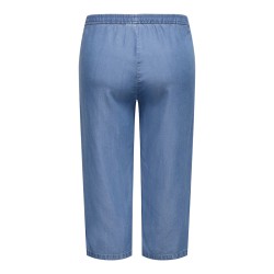 ONLY CARMAKOMA Charis Life culotte bukser - Medium blue denim