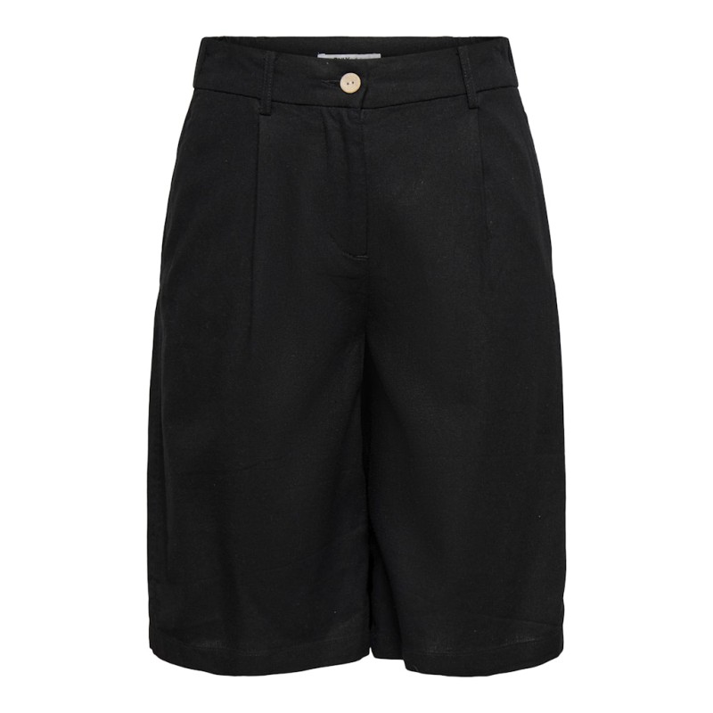 ONLY Goa lange hør shorts - Black