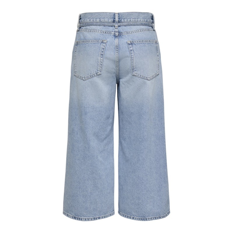 ONLY Gianna Culotte denim bukser - Medium blue denim