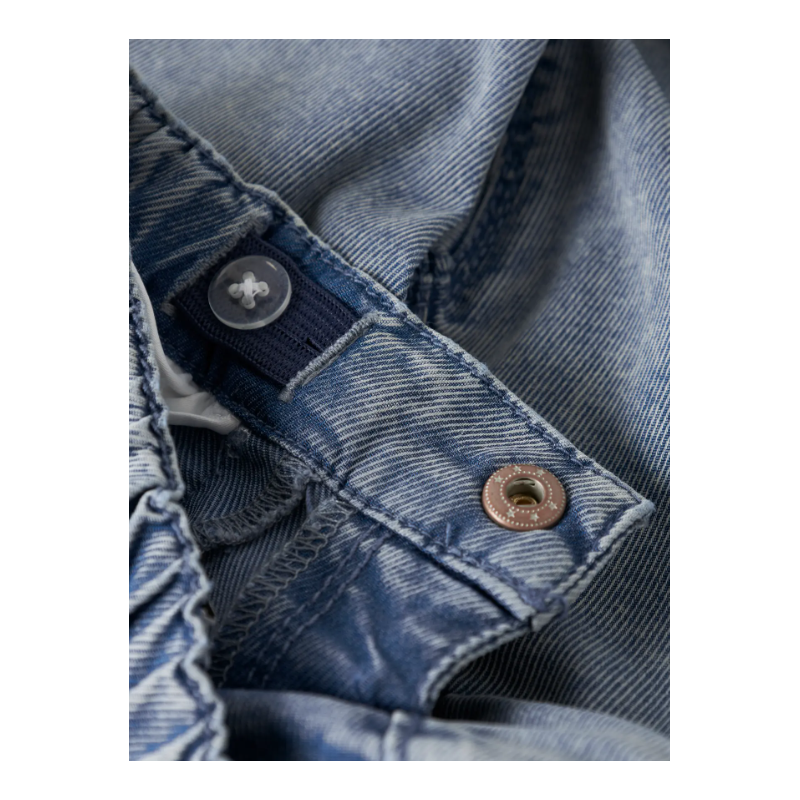 NAME IT BABY Rose Broderede Jeans 5321 - Light Blue Denim / Flower