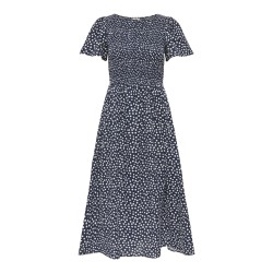 JDY Calia kortærmet midi kjole - Night Sky