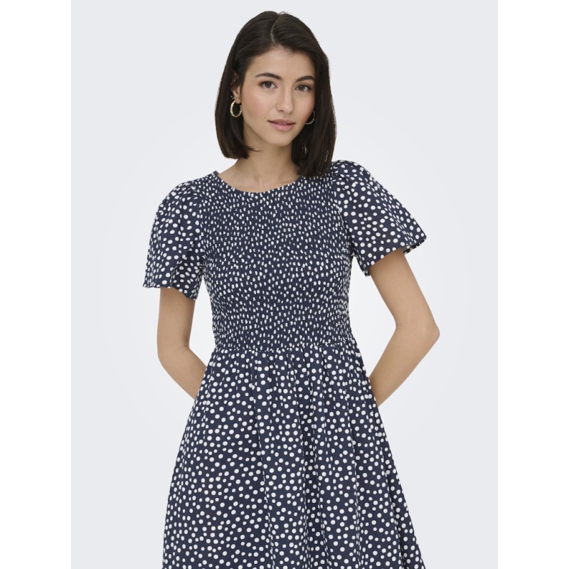 JDY Calia kortærmet midi kjole - Night Sky