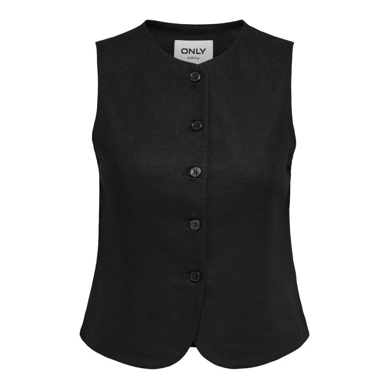 copy of ONLY Goa kortærmet hør vest - Black