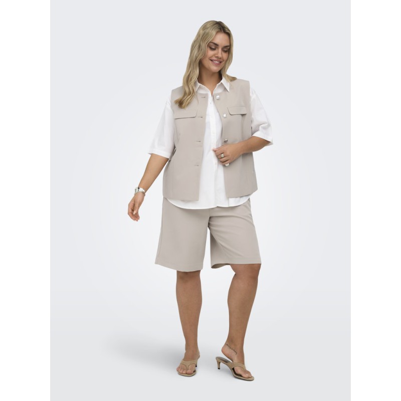 ONLY CARMAKOMA Mia højtaljede shorts - String