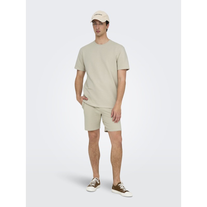 ONLY & SONS Kian Life Seers shorts - Silver Lining