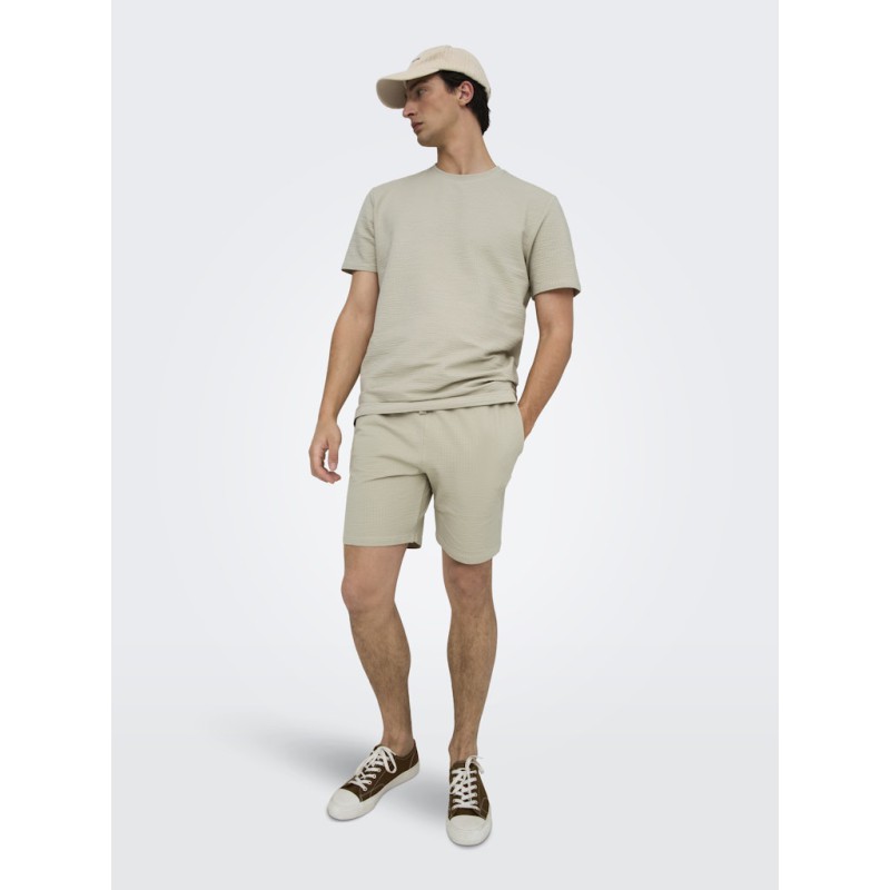 ONLY & SONS Kian Life Seers shorts - Silver Lining