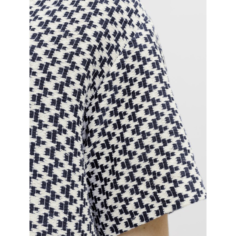 JACK & JONES Montauk kortærmet hæklet skjorte - Sky Captain