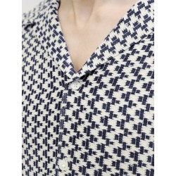 JACK & JONES Montauk kortærmet hæklet skjorte - Sky Captain
