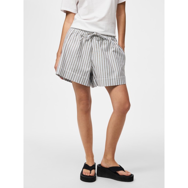 PIECES Billo pull up shorts - Cashmere Blue