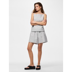 PIECES Billo pull up shorts - Cashmere Blue