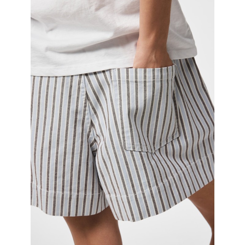 PIECES Billo pull up shorts - Cashmere Blue