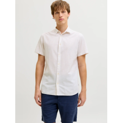 JJ REBEL Moss Sunny Hør Skjorte - Moonbeam