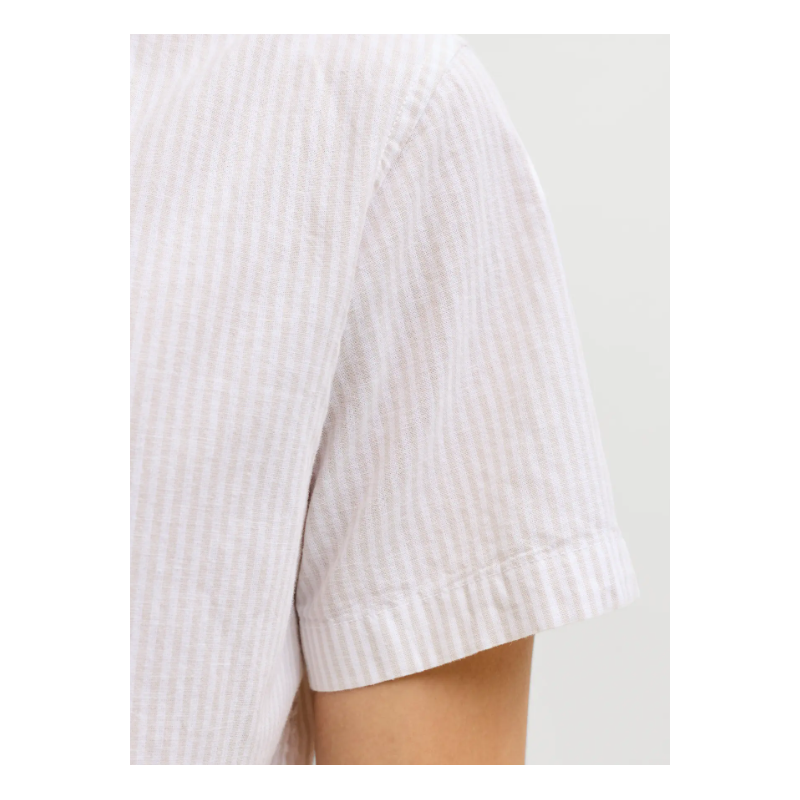 JJ REBEL Moss Sunny Hør Skjorte - Moonbeam