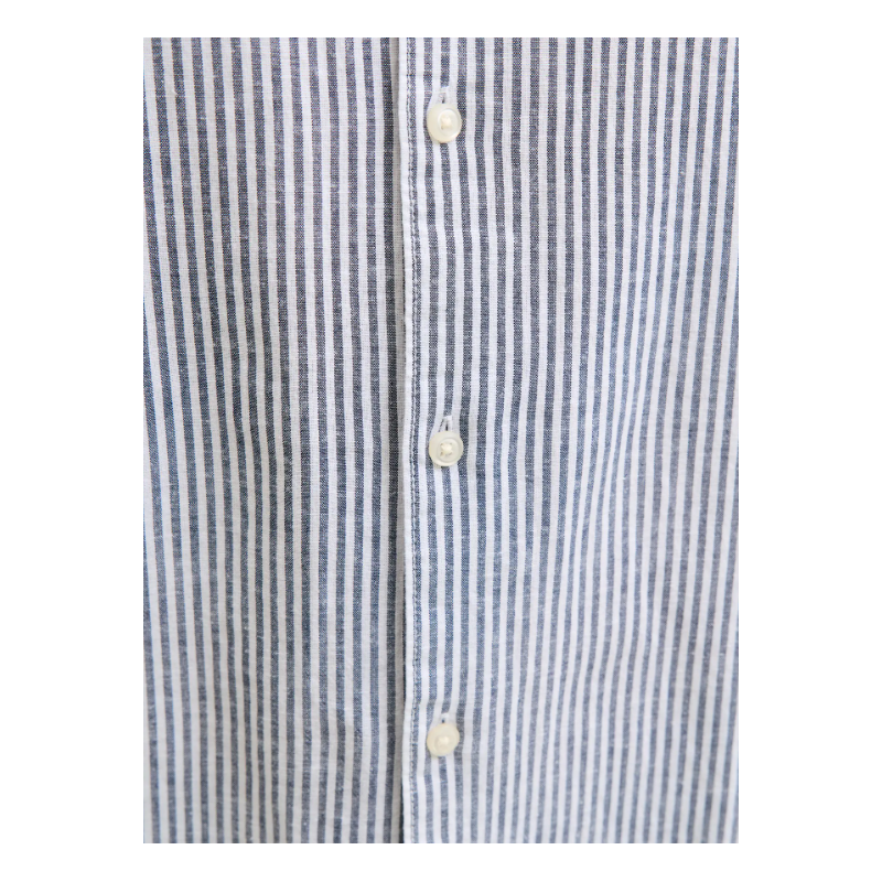 JJ REBEL Moss Sunny Hør Skjorte - Navy Blazer