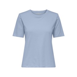ONLY Happy S/S Rund Hals T-shirt - Cashmere Blue