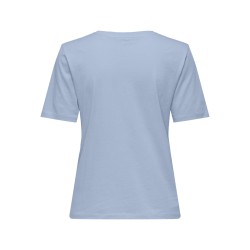 ONLY Happy S/S Rund Hals T-shirt - Cashmere Blue