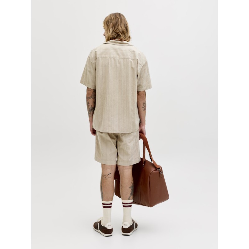 JACK & JONES Tyson kortærmet resort skjorte - String