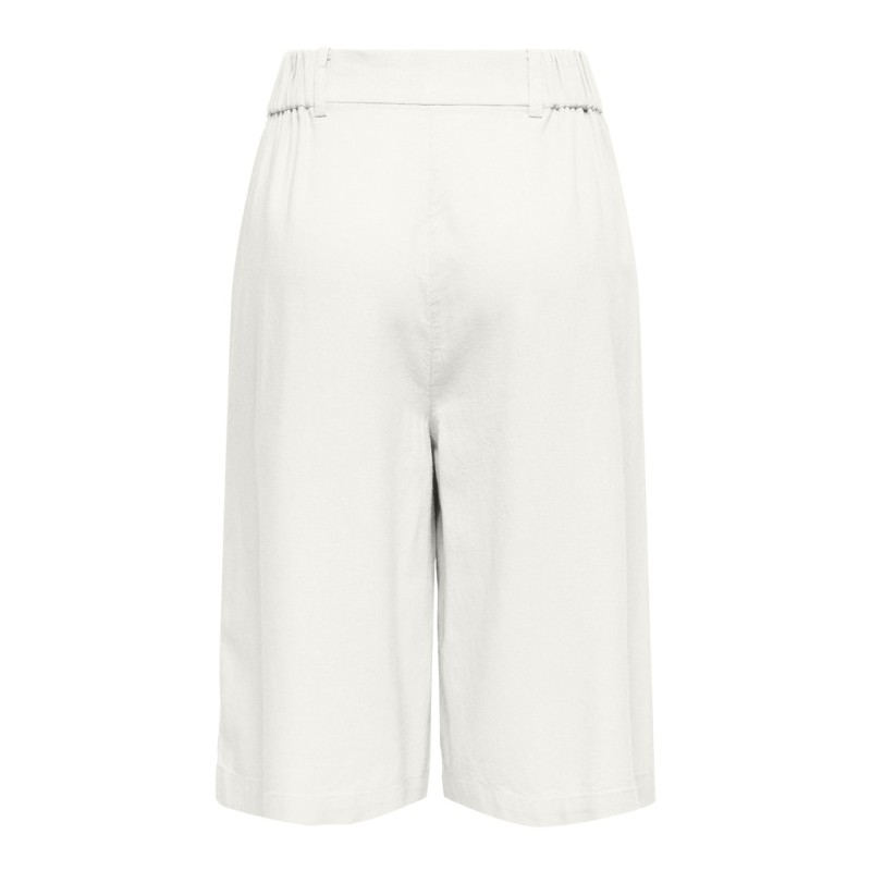 ONLY Goa lange hør shorts - Cloud Dancer