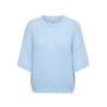 ONLY Nordic kortærmet strik bluse - Cashmere Blue