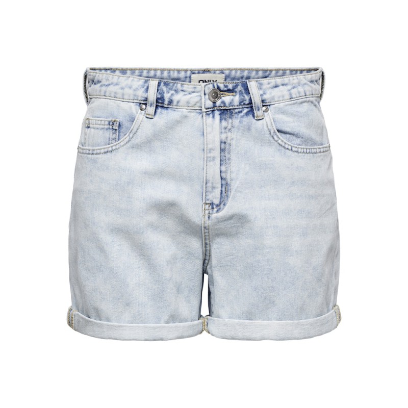 ONLY Phine Denim shorts - Light Blue Bleached Denim