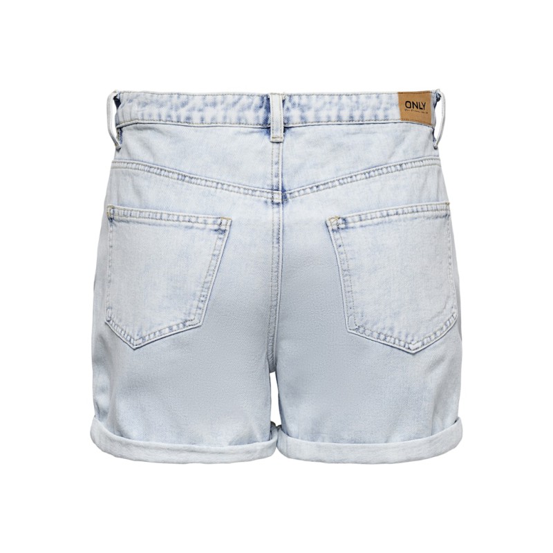 ONLY Phine Denim shorts - Light Blue Bleached Denim