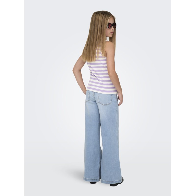 KIDS ONLY Kenya Rib Stripe Tanktop - Lilac Breeze