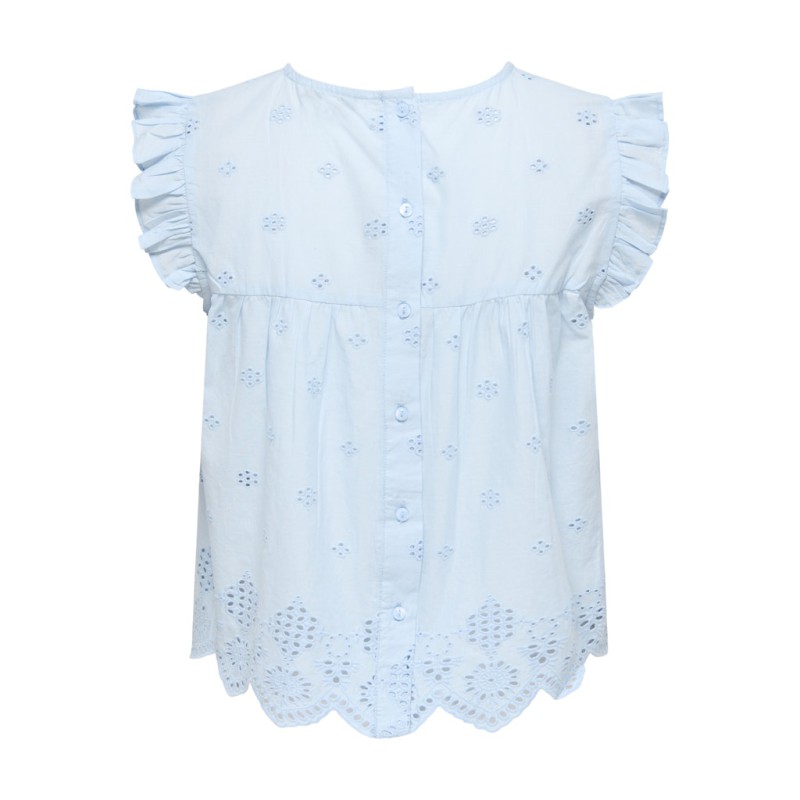 ONLY Silla Flæse Top - Cashmere Blue