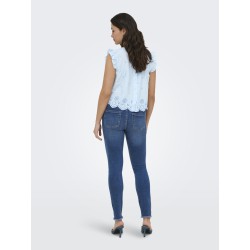 ONLY Silla Flæse Top - Cashmere Blue