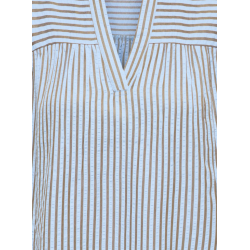 ONLY Bari kortærmet top - Soft Chambray