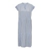 ONLY Bari Stribet kortærmet Midi kjole - Soft Chambray