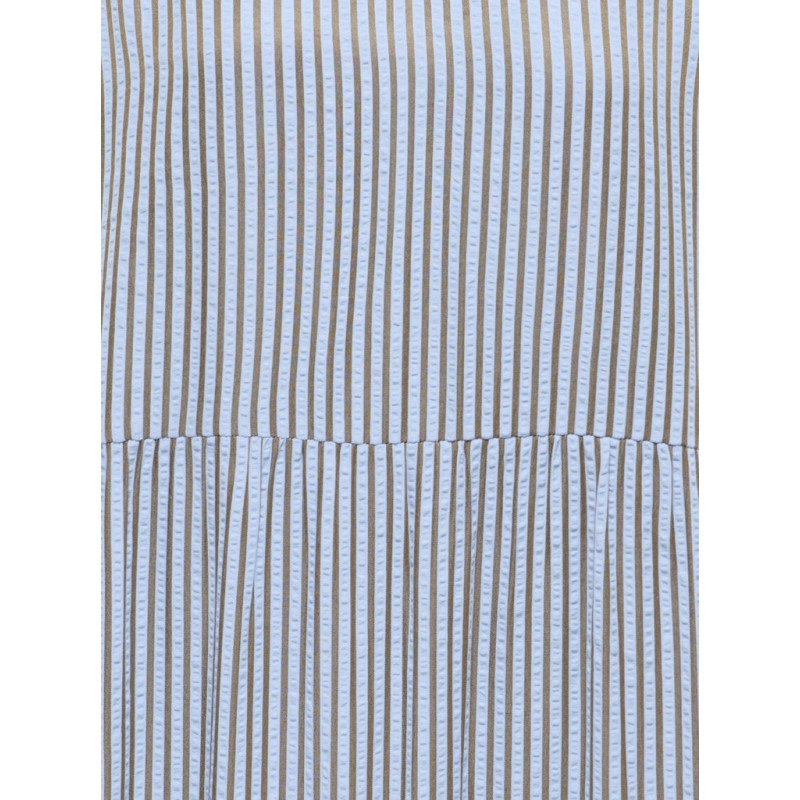 ONLY Bari Stribet kortærmet Midi kjole - Soft Chambray