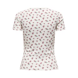 JDY Lucky S/S Rund Hals T-shirt - Cloud Dancer