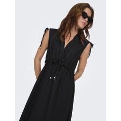 copy of ONLY Goa kortærmet hør kjole - Black