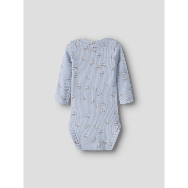 NAME IT Baby Hobit Langærmet Bodystocking - Blue Fog