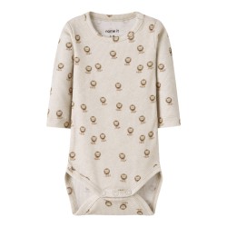 NAME IT Baby Hobit Langærmet Bodystocking - Peyote Melange